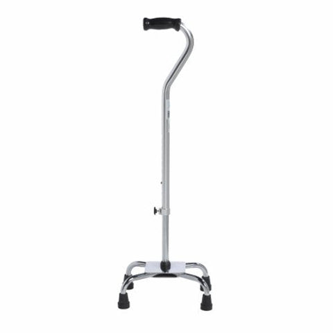 Drive Medical, Large Base Quad Cane drive Aluminum 30 to 39 Inch Height Chrome, Count of 1 Drive Medical